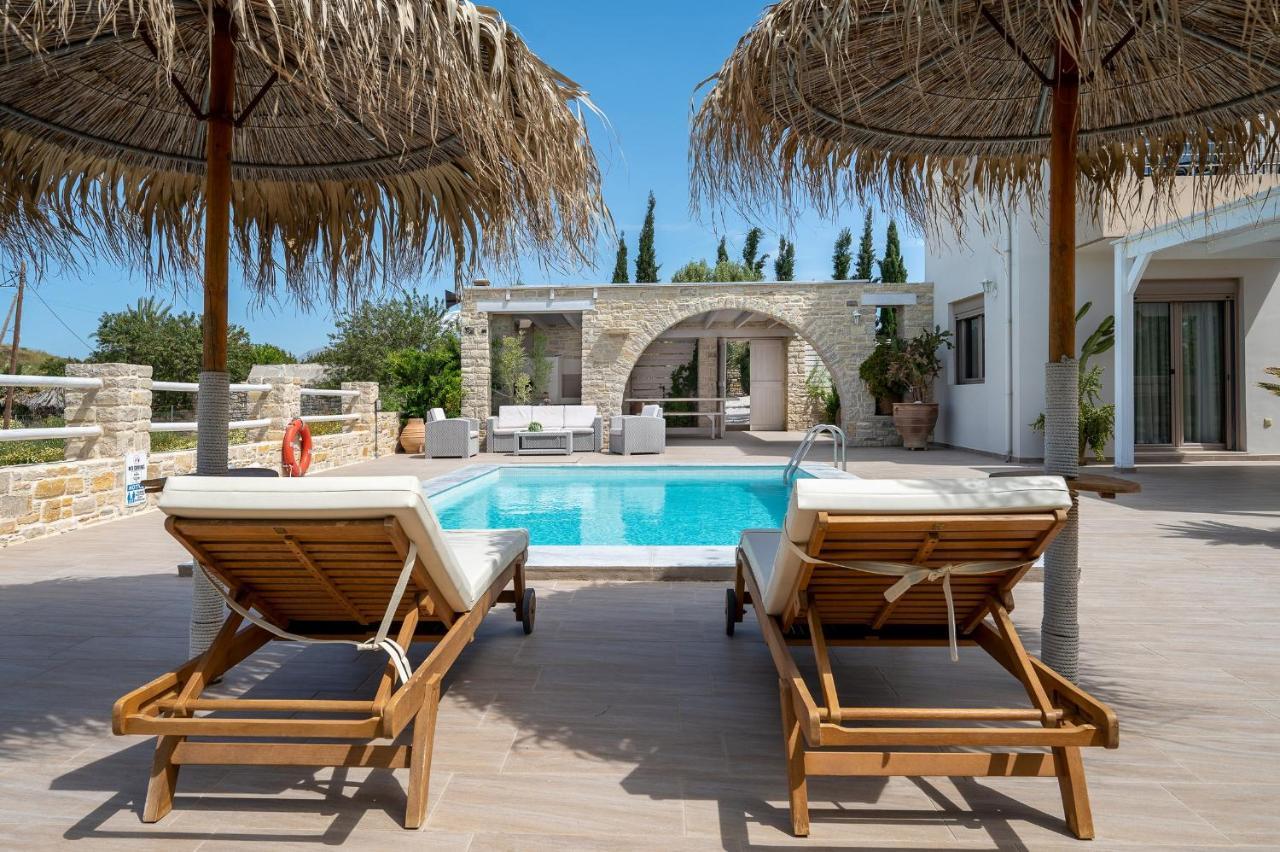 Golden Sky Villa Kamilari Ngoại thất bức ảnh